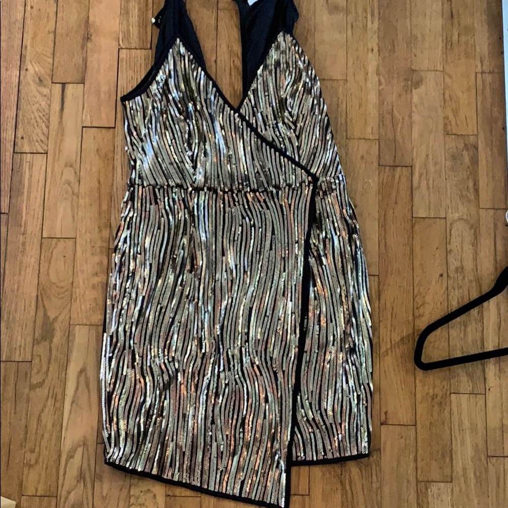 Black sequin dress